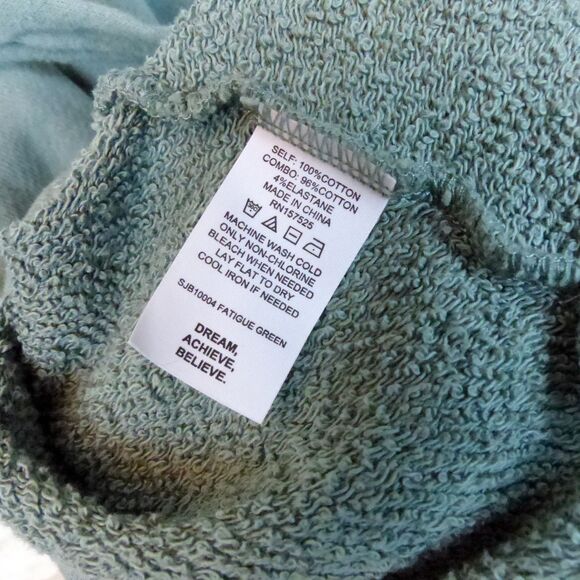Sincerely Jules For Bandier Dahlia Sweatshirt Dress Womens S Green Pockets $98 - Picture 11 of 14